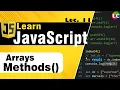 Javascript Arrays Methods their Uses Learn Coding
