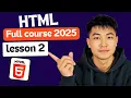 Lagu HTML Volledige Cursus voor Beginners 2025 – les 2