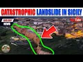 Lagu Catastrophic landslide in Sicily causes evacuation of 500