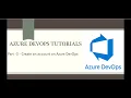 Part 3 - Create an account on Azure DevOps Azure DevOps Tutorials for Beginners