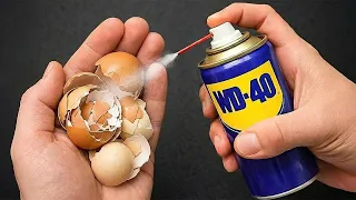 Mix WD40 with Eggshells and make dollars😱! Billions of people don't even know this secret!