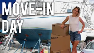 Moving into our nautical TINY HOME | AHOD 24 #tinyhome #boatlife #sailboat