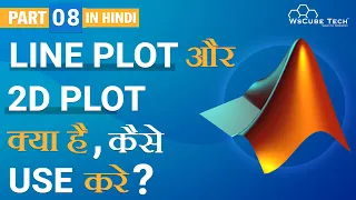 How to Line Plot 2D Plot Line in Matlab Hindi Part - 8 Matlab Tutorial WsCube Tech
