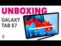 Samsung Galaxy Tab S7 5G S7 5G Unboxing T-Mobile