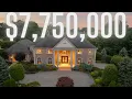TOURING AN LUXURIOUS MASSIVE COLONIAL 7 7M MEGA MANSION IN CRESSKILL NJ