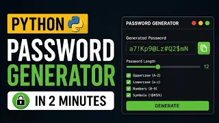 Build a Password Generator in Python Beginner Python Project