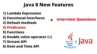 Java 8 New Features Predicates