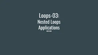 Introduction to Programming Using Python 14 Loops-3