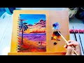 Download Lagu Romantic Couple in Sunset, Acrylic Painting Tutorial For Beginner 