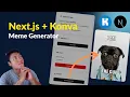 How to Build a Meme Generator App with Next js Konva Drag Text Upload Image Export PNG