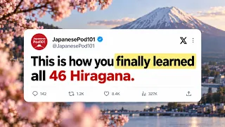 Learn All 46 Hiragana in One Video