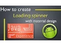 How to create loading spinner with material design