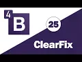 25 - Bootstrap 4 Tutorial Utilities Clearfix