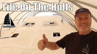 It looks like a Real Catamaran Now – 12.7mtr Complete Catamaran Build Ep195