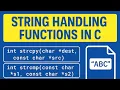String Handling functions in C Programming