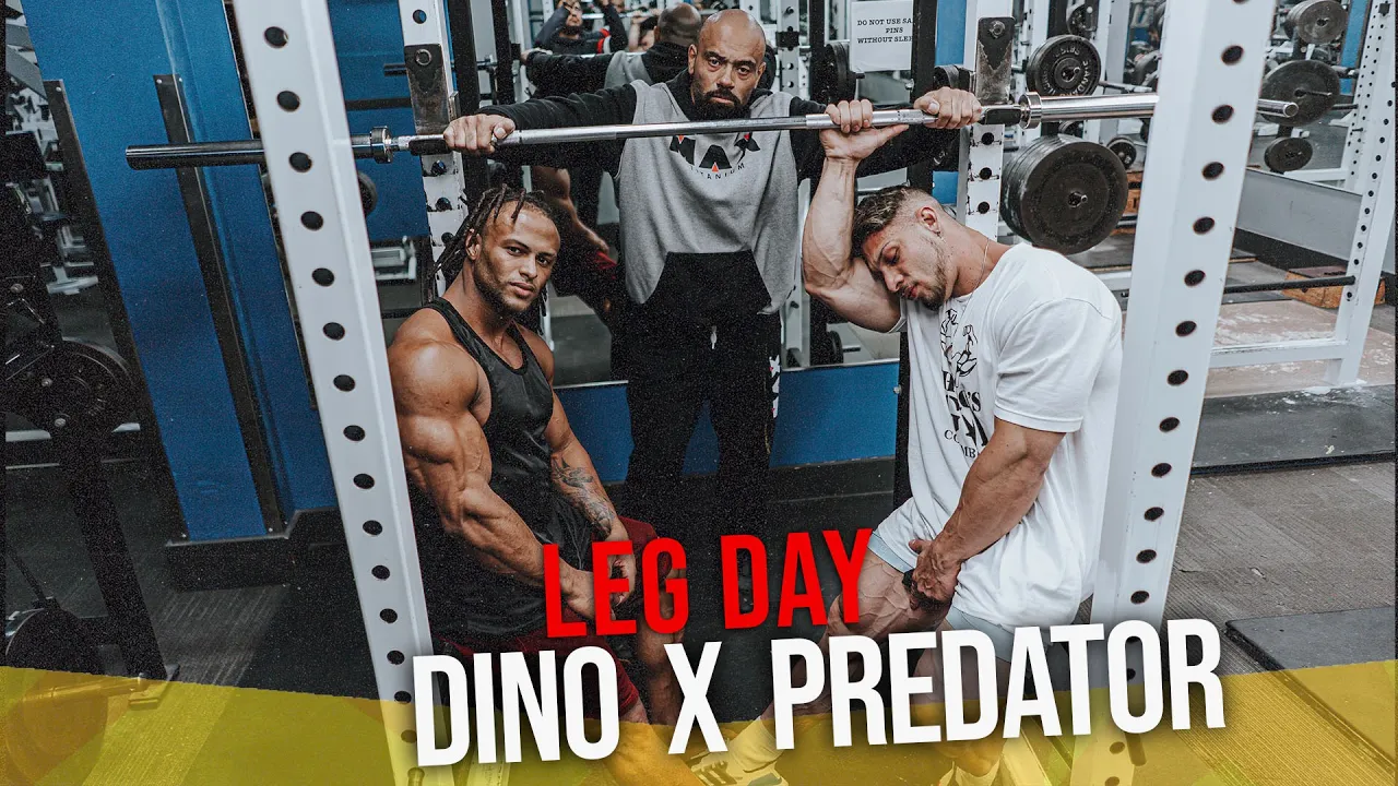 DINO VS PREDATOR , LEG DAY DE ALTA INTENSIDADE NA RETA FINAL DA PREPARAÇÃO | RAMON DINO