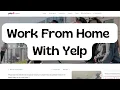 Yelp Work From Home Jobs Online Jobs Remote Jobs