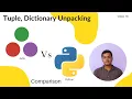 How to do Tuple unpacking in Julia and Python Is it same in Dictionary