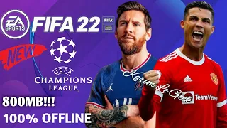 fifa 22 android offline 800mb apk data obb best graphics all new transfers u0026 kits 2022 real faces