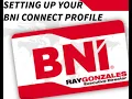 Setting Up your BNI Profile in BNI CONNECT