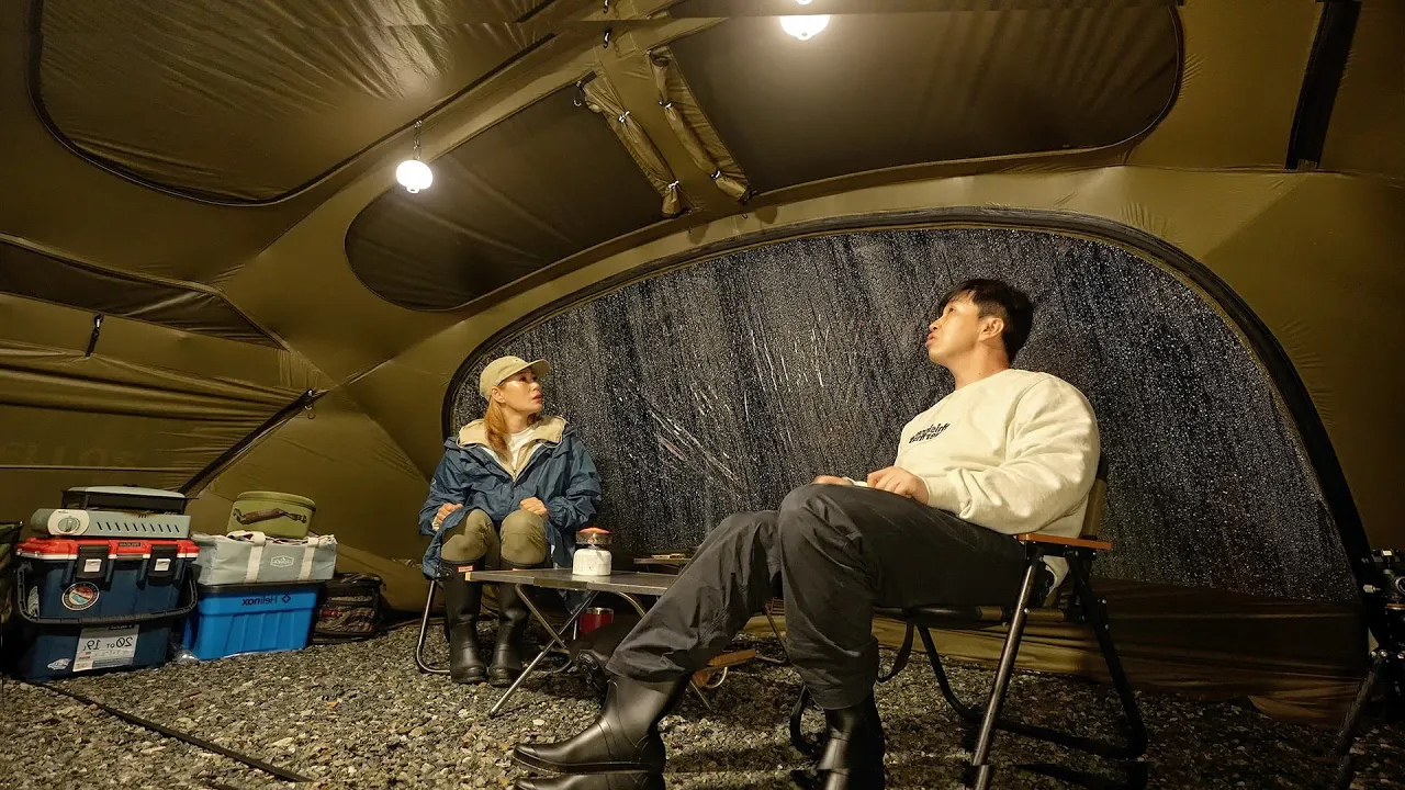 새 텐트 개시는 역시 우중캠핑│오랜만에 맘에 쏙드는 텐트를 만났습니다 소구니 캠핑장 썸네일