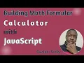 Building Math Formular Calculator With Javascript