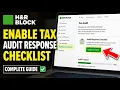 How to enable tax audit response checklist using H R Block At Home - Complete Guide