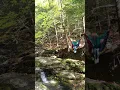 Hammock yoga beside Rattlesnake Pool