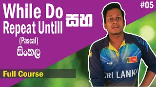 While Do Repeat Until in Pascal Programming Sinhala Part 05