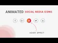 Social Media Icons With Hover Effect Using Only CSS