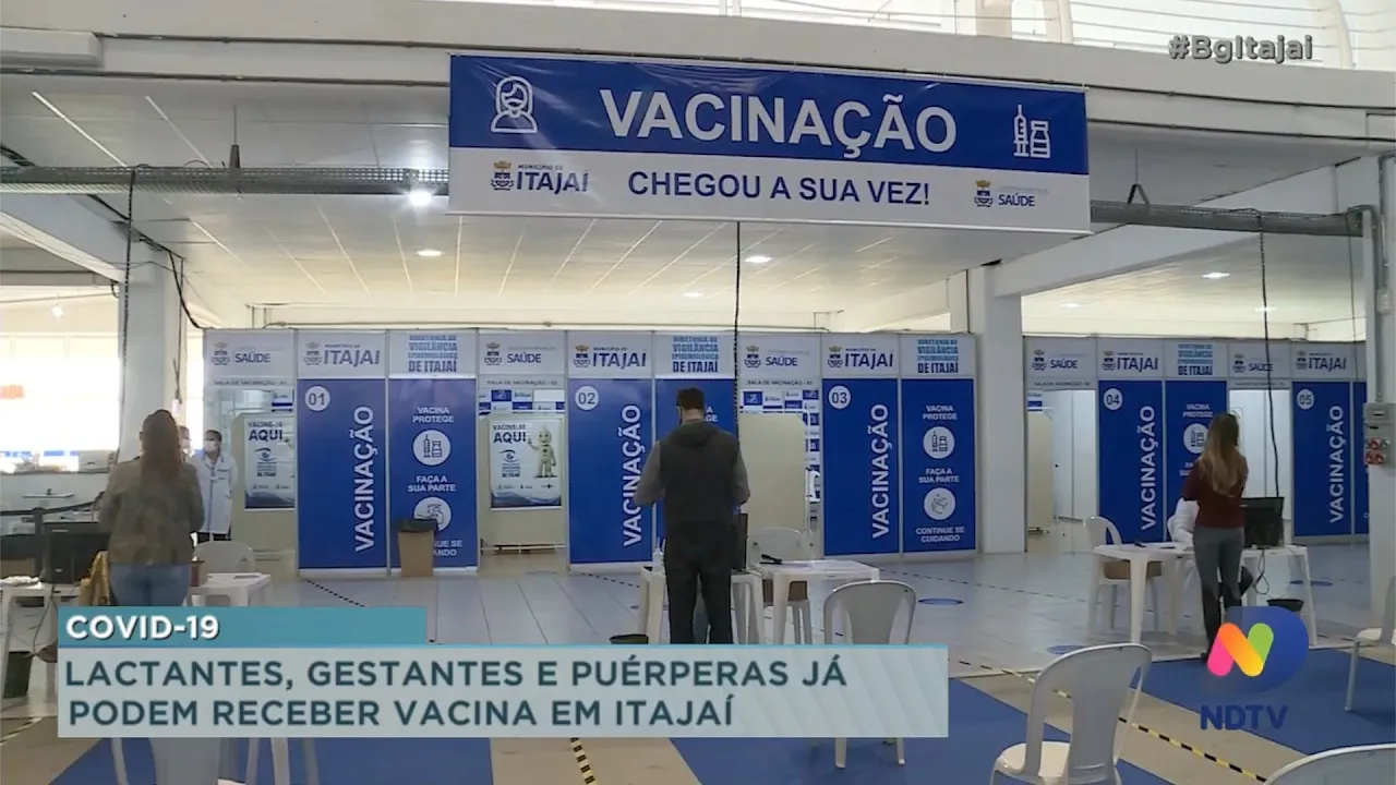 Lactantes, gestantes e puérperas já podem receber vacina em Itajaí