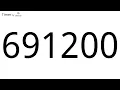 691200 Second Countdown Timer