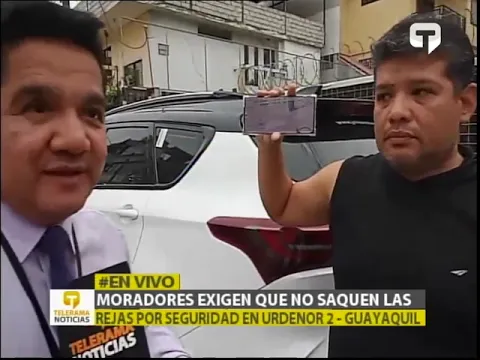 Moradores exigen que no saquen las rejas por seguridad en Urdenor 2 - Guayaquil