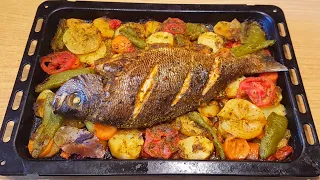 ألذ و أسرع و أسهل لاطة ديال الحوت في الفرن كتجي بنينة 