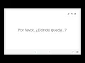 Avancemos Spanish 2 Vocabulary U1L1