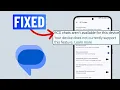Fix RCS Chats Not Supported or Available on Android