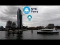 Riding NYC Ferry East River route from East 34th Street to Ferry
