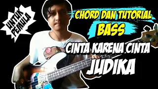 chord tutorial bass cinta karena cinta judika chord untuk pemula