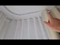 Double Wave Curtains Tracks Stunning Voile and Blackout Combination