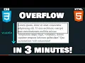Learn CSS Overflow in 3 Minutes