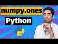 numpy ones function np ones in Python