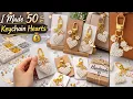 I Made 50 Pearl Heart Keychains in One Day Make Gift Sell