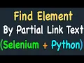Locating Hyperlinks by Partial Link Text Using Selenium and Python