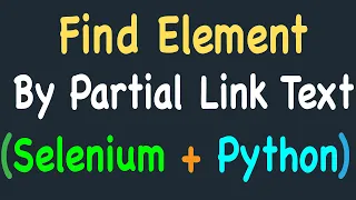 Locating Hyperlinks by Partial Link Text Using Selenium and Python