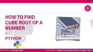 how to find cube root of a number in python