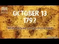White House cornerstone laid October 13 1792 - This Day in History