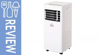 Download HOMCOM 5000BTU Portable ABS Air Conditioner w/ Remote Control White Review, best value aircon in UK MP3