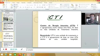 AULA 01 - Estrutura, Organização e Funcionamento da UTI