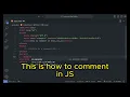 How to comment in HTML CSS and JS