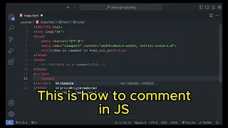 How to comment in HTML CSS and JS